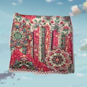 Boston Proper Floral Pattern Skirt